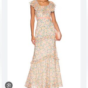 Saloni Ella Floral Maxi Dress